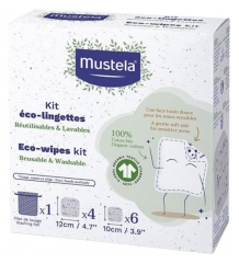Mustela Kit Rete Lavante Eco-Wipes + 10 Salviette