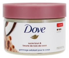 Dove Esfoliante Corporal de Limpeza Profunda A&ccedil;&uacute;car Mascavado e Manteiga de Coco 298 g