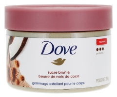 Dove Gommage Exfoliant Corps Profond Sucre Brun et Beurre de Noix de Coco 298 g