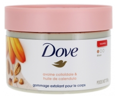 Dove Exfoliante Corporal Suave Avena Coloidal y Aceite de Caléndula 298 g