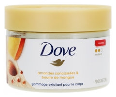 Dove M&aring;ttlig Exfolierande Kroppsskrubb Krossade Mandlar och Mangosm&ouml;r 298 g