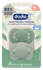 Dodie 2 Anatomic Soothers Eco-Developed 6 Months and +