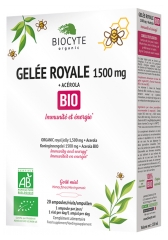 Biocyte Gelée Royale 1500 mg + Acérola Bio 20 Ampoules