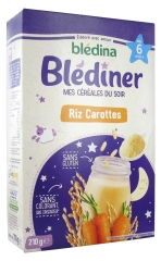 Bl&eacute;dina Bl&eacute;d&icirc;ner Mis Cereales de Noche Arroz Zanahorias a partir de 6 Meses 210 g