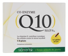 S&eacute;phyto Koenzīms Q10 + Vitamīns E 30 Kapsulas