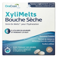 XyliMelts Dry Mouth Slightly Sweet Flavor 40 Tablets