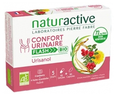 Naturactive Urisanol Confort Urinaire Flash Bio 10 Gélules + 10 Capsules