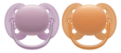 Avent Ultra Soft 2 Silicone Orthodontic Soothers 6-18 Months