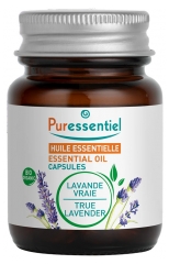 Puressentiel True Lavender Essential Oil (Lavandula Angustifolia) Organic 60 Kapsułek