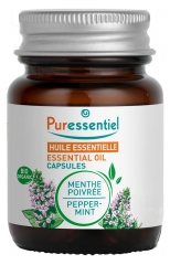 Puressentiel Huile Essentielle Menthe Poivrée (Mentha x piperita) Bio 60 Capsules