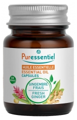 Puressentiel Fresh Ginger Essential Oil (Zingiber officinale) Organic 60 Capsules