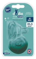 Dodie Sensation+ 2 Tétines Plate Col Large 6 Mois et + Débit 3 Rapide