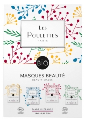 Les Poulettes Paris Set de 4 Mascarillas de Belleza
