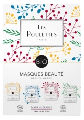 Set Les Poulettes Paris 4 Măști de Frumusețe