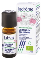 Ladr&ocirc;me &Oacute;leo Essencial Ger&acirc;nio Bourbon (Pelargonium graveolens) Biol&oacute;gico 10 ml