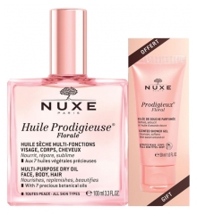 Nuxe Huile Prodigieuse Florale 100ml + Scented Shower Gel 30ml Free