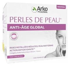 Arkopharma Global Anti-Ageing Skin Pearls 60 Sztyftów