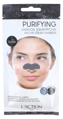 Plasturi cu Cărbune pentru Sebum L'Action Paris 5 Benzi