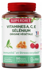 Superdiet Selen + Vitamine A + C + E 150 Kapseln