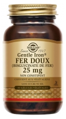 Solgar Fer Doux 25 mg 90 Gélules Végétales