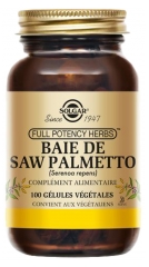 Solgar Baies de Saw Palmetto 100 Gélules Végétales