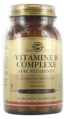 Solgar Vitamine B Complex avec Vitamine C 100 Comprimés