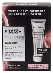 Filorga NCEF - SHOT Supreme Polyrevitalising Concentrate 15ml + NCEF REVERSE Supreme Multi-Correction Cream 30ml Offered