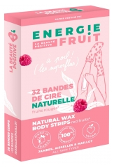 Energie Fruit Natural Wax Body Strips Red Fruits Fragrance 32 Strips
