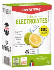 Overstims Electrolytes Drink Lemon - Green Lemon 10 Sachets 