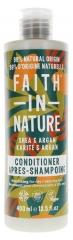 Faith In Nature Après-Shampoing au Karité et Argan pour Cheveux Secs à Très Secs 400 ml