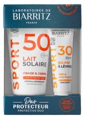 Laboratoires de Biarritz Sport Sun Milk SPF50 Face and Body Organic 50ml + Lip Balm SPF30 Organic 15ml