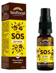 Biofloral Fleurs de Bach Spray SOS Jour Serein Bio 20 ml