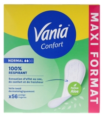 Vania Confort Aloe Normal 56 Protetores Di&aacute;rios