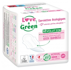 Love &amp; Green Podpaski Hipoalergiczne Normal 14 Podpasek