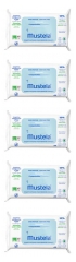 Mustela Compostable Unscented Cleansing Wipes 5 x 60 Wipes