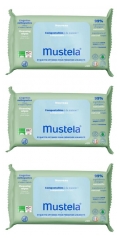 Mustela Compostable Cleaning Wipes With Fragrance 3 x 60 Wipes