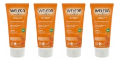Weleda Vyživuj&iacute;c&iacute; sprchov&yacute; kr&eacute;m Rakytn&iacute;k Balen&iacute; 4 x 200 ml