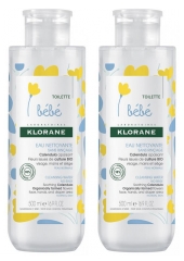 Klorane Baby No-Rinse Cleansing Water 2 x 500ml