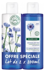 Klorane Odličovač oč&iacute; s chrpačkou Sada 2 x 200 ml