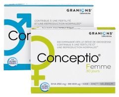 Granions Conceptio Mann 90 Kapseln und 30 Beutel + Conceptio Frau 30 Morgenkapseln und 30 Abendkapseln