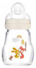 MAM Premium Glass Bottle 170ml 0 Month + Flow 1