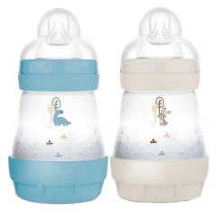 MAM 2 Baby Bottles Easy Start 160 ml 0 Months and + Flow 1