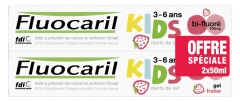 Fluocaril Kids Dentifrice 3-6 Anni Set di 2 x 50 ml