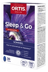 Ortis Sleep &amp; Go Ātras Darbības Miega Komplekss 30 Tabletes