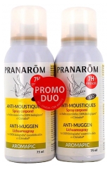Pranarôm Aromapic Organiczny Spray Odstraszający Komary do Ciała Opakowanie 2 x 75 ml