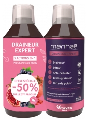 Vitavea Manhaé Draineur Expert Set di 2 x 500 ml