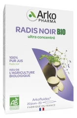 Arkopharma Arkofluides Melnais Redīss Bio 20 Ampulas