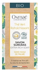 Osma&eacute; R&uuml;ckfettende Seife Gr&uuml;ner Tee Erfrischend Bio 150 g
