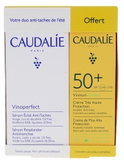 Caudalie Vinoperfect Anti-Spot Radiance Serum 30 ml + Vinosun Protect Cream SPF50+ 25 ml Gratis