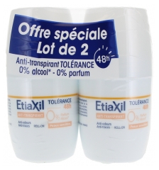 Etiaxil Tolerance Antyperspirant do Skóry Wrażliwej Roll-on Zestaw 2 x 50 ml